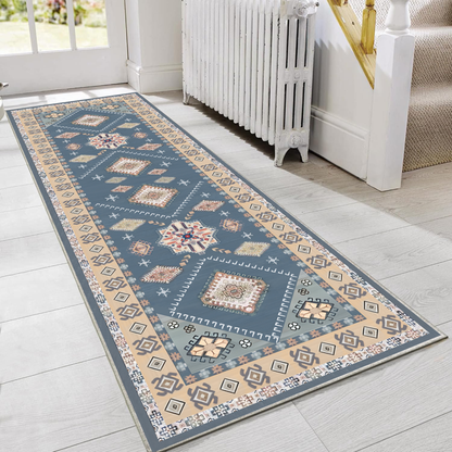 TECHVIDA Kitchen Rugs 3 Piece Set,Kitchen Mats for Floor Non-Slip Machine Washable, Boho Farmhouse Hallway Doormat for Holiday