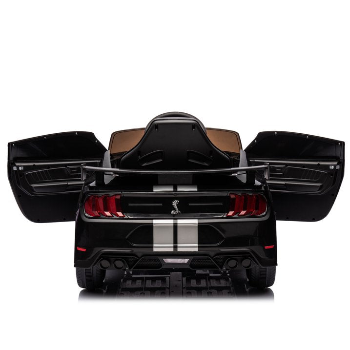 HNH 12V Electric Ride on Car for Kids - Licensed Ford Mustang Shelby GT500 12V 7AH Battery Powered Kids Car with Remote Control for Boys Girls Gift