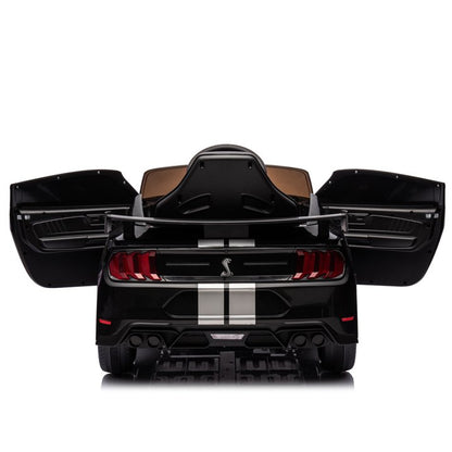HNH 12V Electric Ride on Car for Kids - Licensed Ford Mustang Shelby GT500 12V 7AH Battery Powered Kids Car with Remote Control for Boys Girls Gift