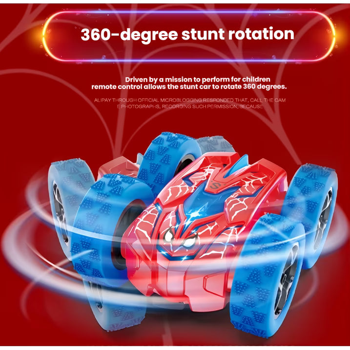 HNH Spider Remote Control Car, Double Sided Mini RC Stunt Car, 360°Rotating Off-Road RC Cars for Boys Age 4-7 8-12 Birthday Xmas Gift