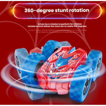 HNH Spider Remote Control Car, Double Sided Mini RC Stunt Car, 360°Rotating Off-Road RC Cars for Boys Age 4-7 8-12 Birthday Xmas Gift