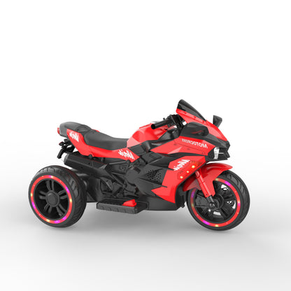 WUBEN 12V Motorcycle for Kids Battery Powered Electric Vehicle with 3 Wheels Ride on Motorcycle for Child