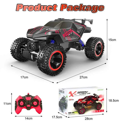 HNH 1:16 All Terrain RC Car,High Speed off-Road Monster Truck with Spray Function,20+ Km/h Remote Control Car for Child