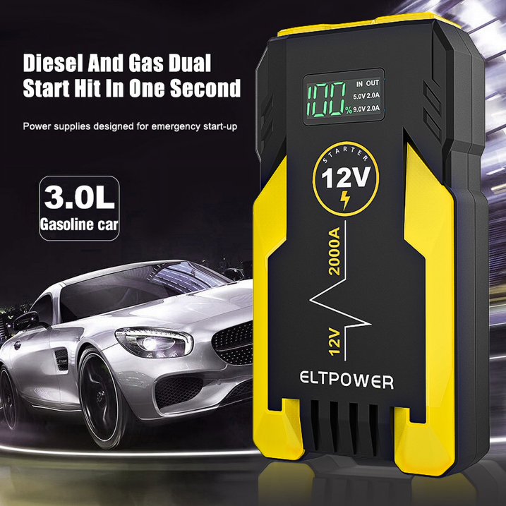Bangben ET05 2000A Car Portable Jump Starter,Yellow