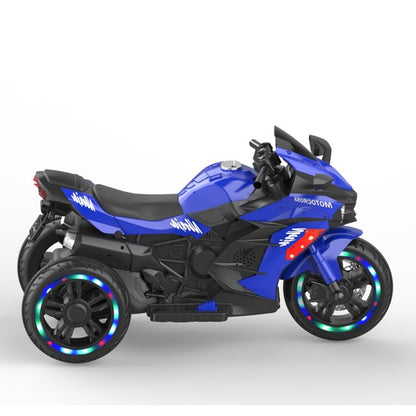 12V Motorcycles for Kids Kids Motorcycle with Bluetooth Ride on Motorcycle for Child (Blue)