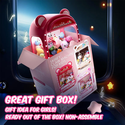 Claw Machine for Kids,Unicorns Toys for Girls Age 6+, Prize Claw Arcade Games Mini Vending Machine with Squishy Fidget Toys,Candy Machine Candy Dispenser Machine,Claw Game Machine,Birthday Gifts