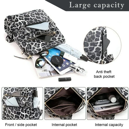 YOMYM Leather Backpack Purse for Women Fashion Multipurpose Design Satchel Handbags Shoulder Bag Travel bag