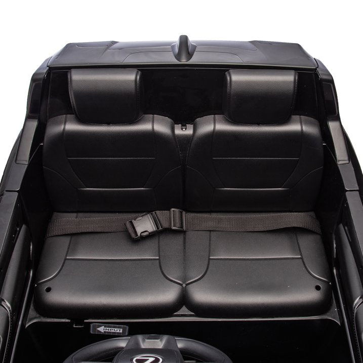 Licensed LEXUS LX600 Ride On Truck for Kids, 24V Two Seater Kids Ride On Car with Parents Control, Bluetooth, MP3, Music, Adjustable Volume, Power Display-Black