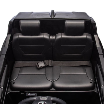 Licensed LEXUS LX600 Ride On Truck for Kids, 24V Two Seater Kids Ride On Car with Parents Control, Bluetooth, MP3, Music, Adjustable Volume, Power Display-Black