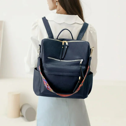YOMYM Women's Fashion Backpack Purses Multipurpose Design Handbags and Shoulder Bag Leather Women Backpack Travel Bag