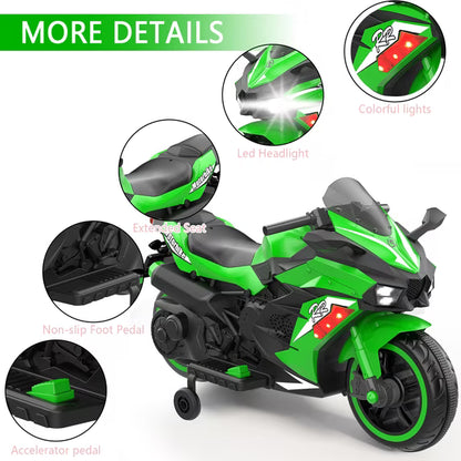 ProToys Motorcycle for Kids 3-5,Battery Ride on Toy,12V Kids Motorcycle with Remote Control