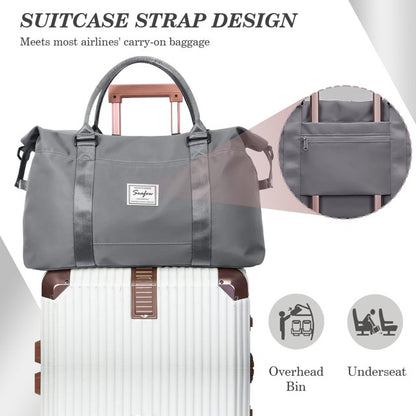 YOMYM Travel Duffel Bag Weekender Bags for Women Overnight Gym Carry On Tote Bag with Wet Pocket