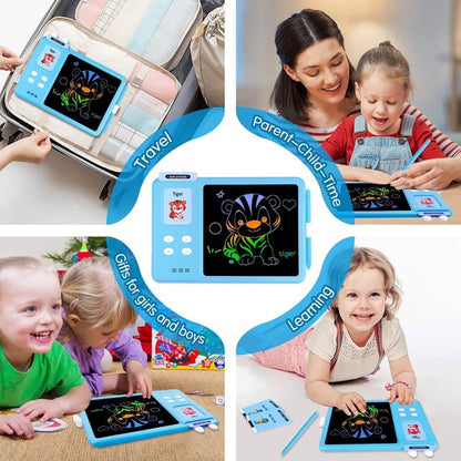 HNH 2 in 1 Talking Flash Cards with Drawing Tablet 224 Sight Words,Learning Educational Toys,Preschool Montessori Toys Birthday Gift for Kids Ages 1-7