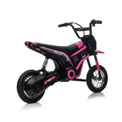 HNH 24v Ride on Motorcycles for Kids 350W Motocross Bike for Boys Age for 6-12, 14Mph, 2 Speeds, Hand-Operated Dual Brakes, Twist Grip Throttle