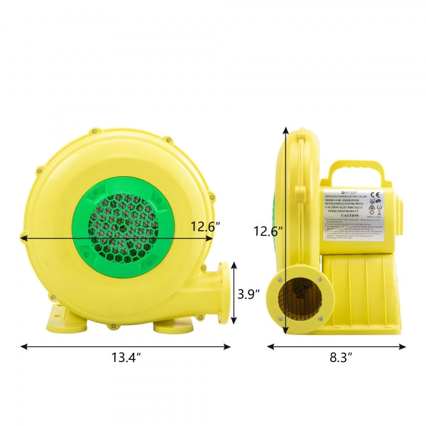 Cheelom 450W Outdoor Indoor Air Blower, Pump Fan for Inflatable Bounce Castle, Water Slides, Safe, Portable