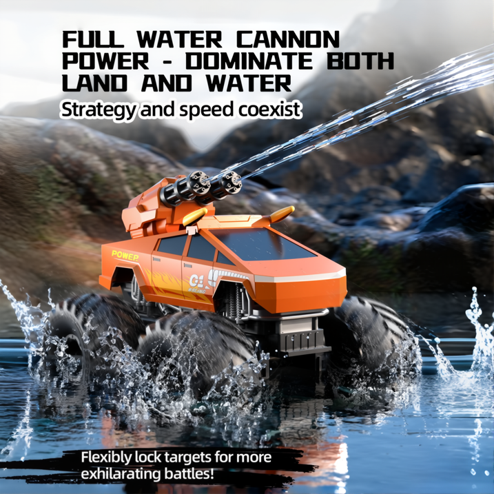 HNH 1:16 Waterproof Monster Truck, Amphibious RC Cars 4WD Remote Control Car Trucks, All Terrain Off-Road Pickup Cybertruck Toy for 6-15 Year Old Boys Girls Kids Gifts