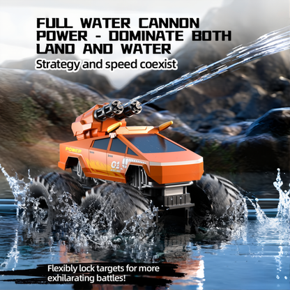 HNH 1:16 Waterproof Monster Truck, Amphibious RC Cars 4WD Remote Control Car Trucks, All Terrain Off-Road Pickup Cybertruck Toy for 6-15 Year Old Boys Girls Kids Gifts