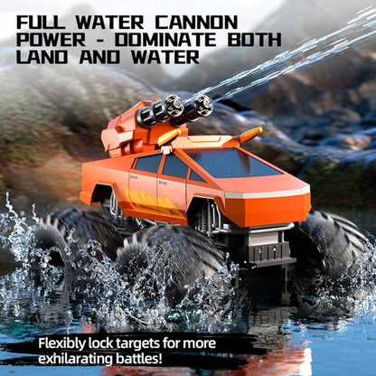 HNH 1:16 Waterproof Monster Truck, Amphibious RC Cars 4WD Remote Control Car Trucks, All Terrain Off-Road Pickup Cybertruck Toy for 6-15 Year Old Boys Girls Kids Gifts