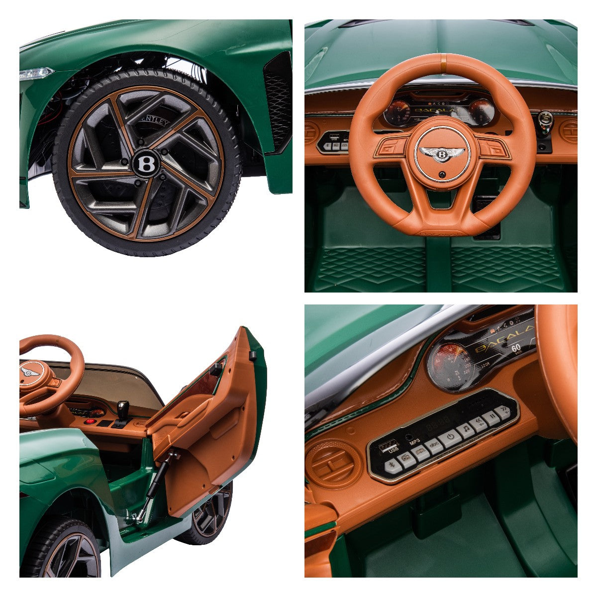 WUBEN 12v Ride on Car for Kids Licensed Bentley Mulsanne Battery Powered Electric Toy for Child with 2.4G Remote Control