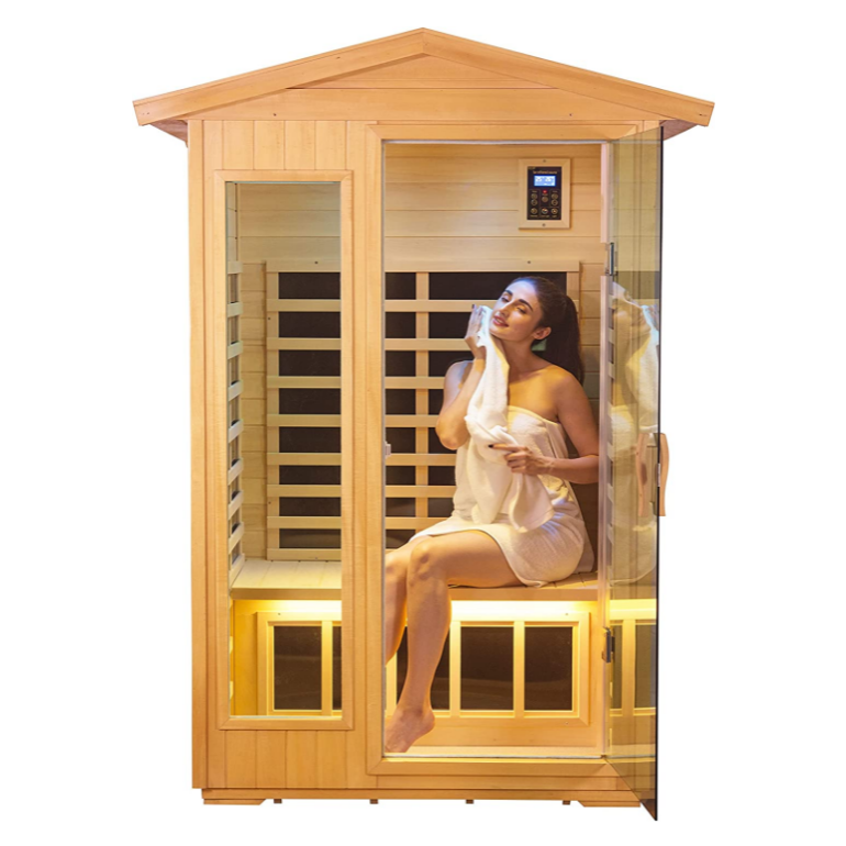 Two Person Outdoor Basswood Far Infrared Sauna Room