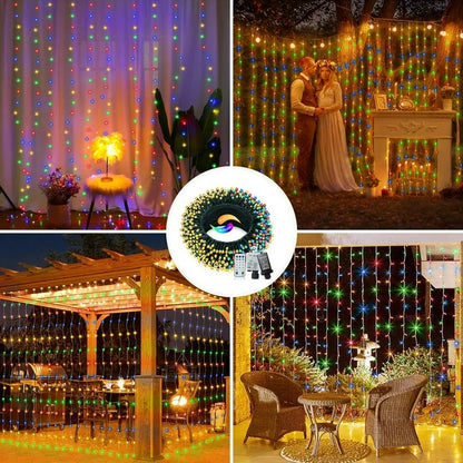 Cheelom Rope Party Decoration Lights Christmas Icicle Lights Outdoor Indoor 328 ft 1000 Led 8 Modes Timer Memory Function IP 67 Waterproof Clearance Sales