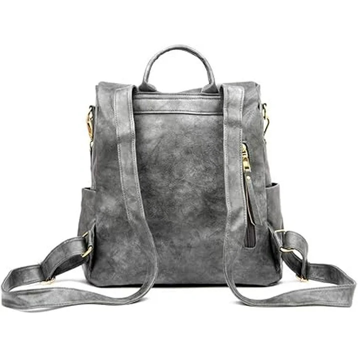 YOMYM Women Backpack Purse for Women Fashion Leather Designer Ladies Convertible School College Shoulder Bags with Colorful Strap