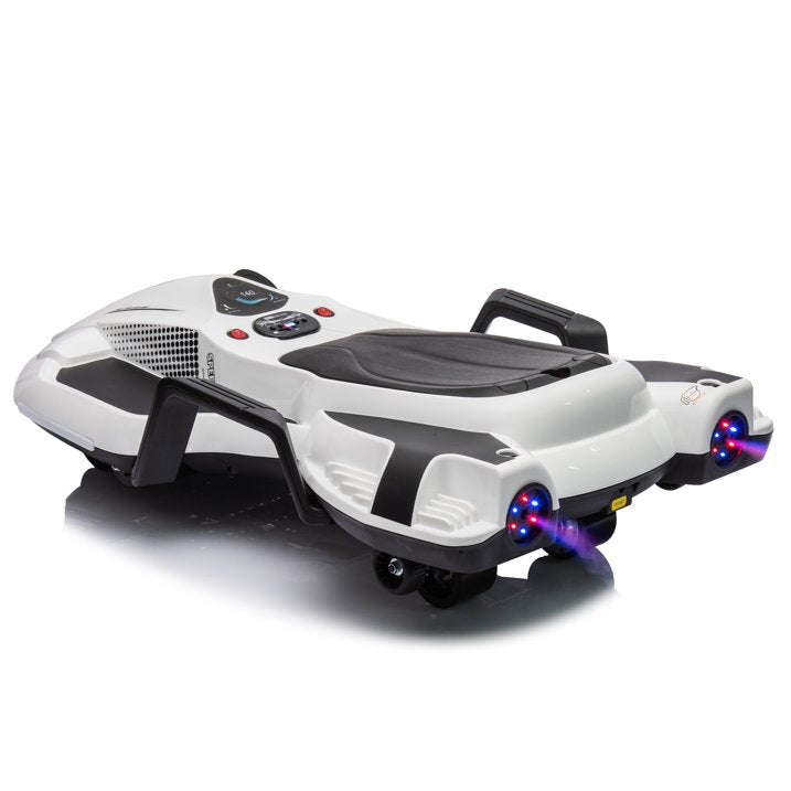 HNH 24V Ride on Toy for Big Kids, Ride on Drift Car with Helmet, Knee Pads,Elbow Pads,Tail light, Spray，6.9 Mph