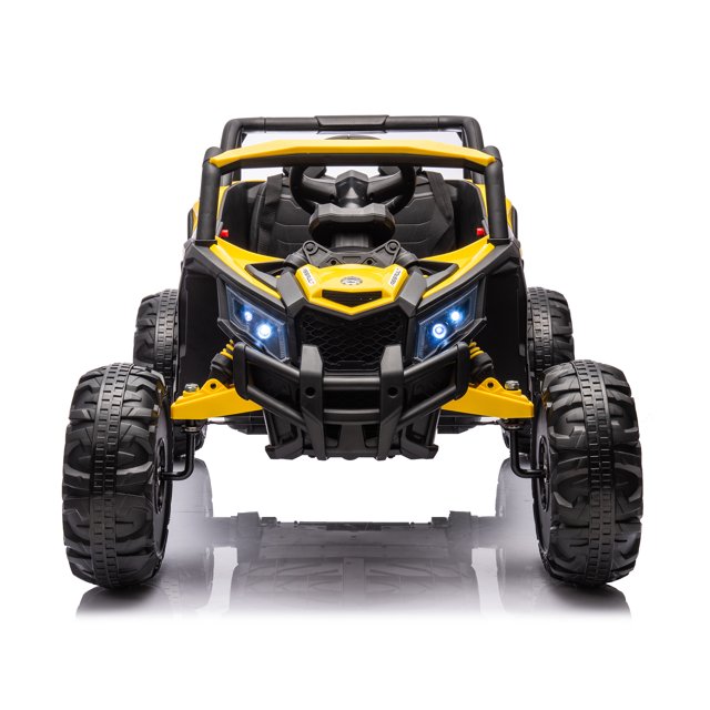 WUBEN 12V Ride on Toys, Battery Powered Electric UTV with Remote Control,Kids Electric Car with 3-Point Safety Harness, Ride on Truck Car for Boys Girls