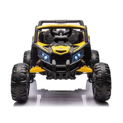 WUBEN 12V Ride on Toys, Battery Powered Electric UTV with Remote Control,Kids Electric Car with 3-Point Safety Harness, Ride on Truck Car for Boys Girls
