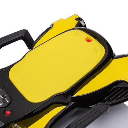 HNH 24V Ride on Toy for Big Kids, Ride on Drift Car with Helmet, Knee Pads,Elbow Pads,Tail light, Spray，6.9 Mph