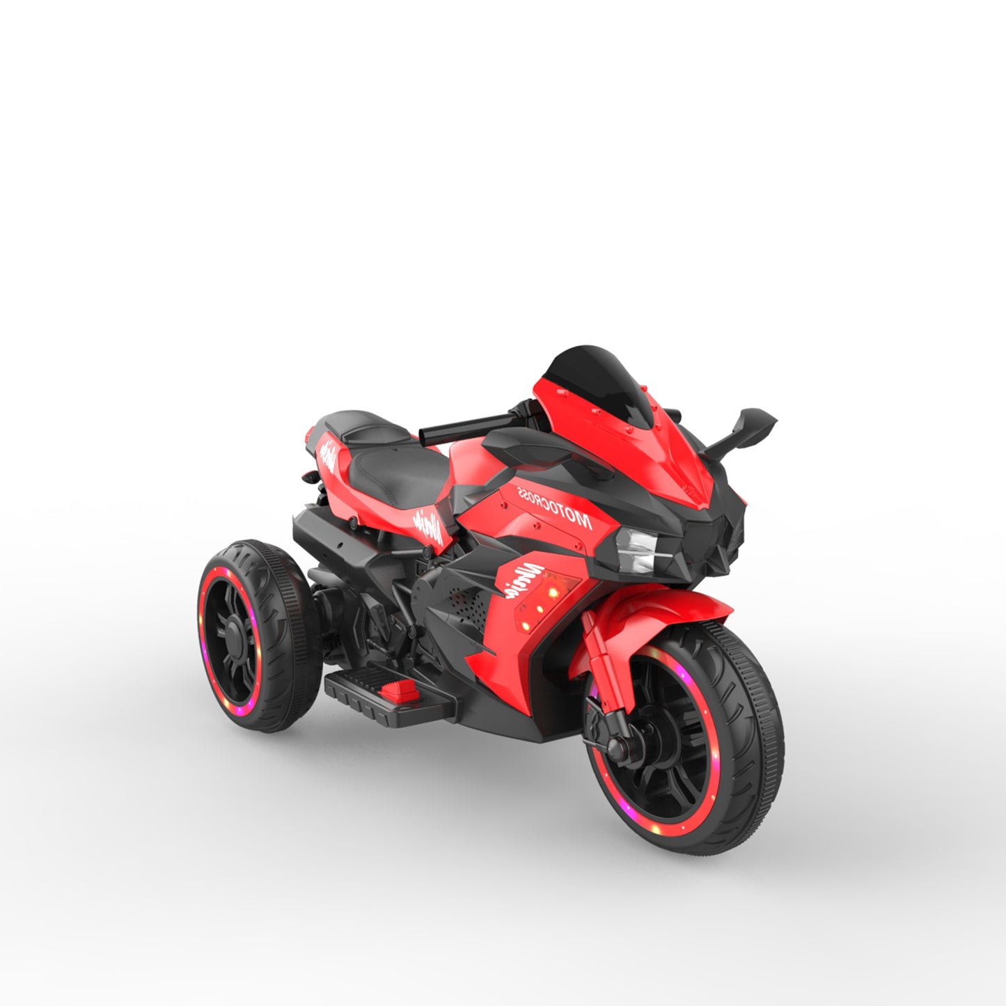 WUBEN 12V Motorcycle for Kids Battery Powered Electric Vehicle with 3 Wheels Ride on Motorcycle for Child