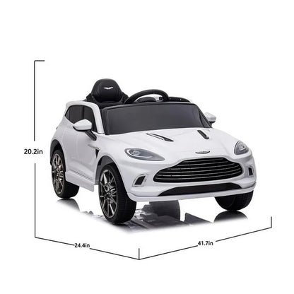 HNH 12V Kids Electric Powered Ride on Toy Car, Aston Martin Electric Car for Kids with Remote Control, Bluetooth