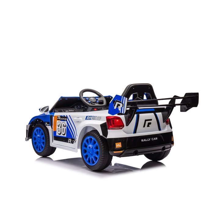 12V Kids Ride on Car Kids Electric Vehicle Toy, Battery Powered Toy Car w/Remote Control, 2 Speed, Bluetooth, LED Light, Ride On Race Toy, Blue