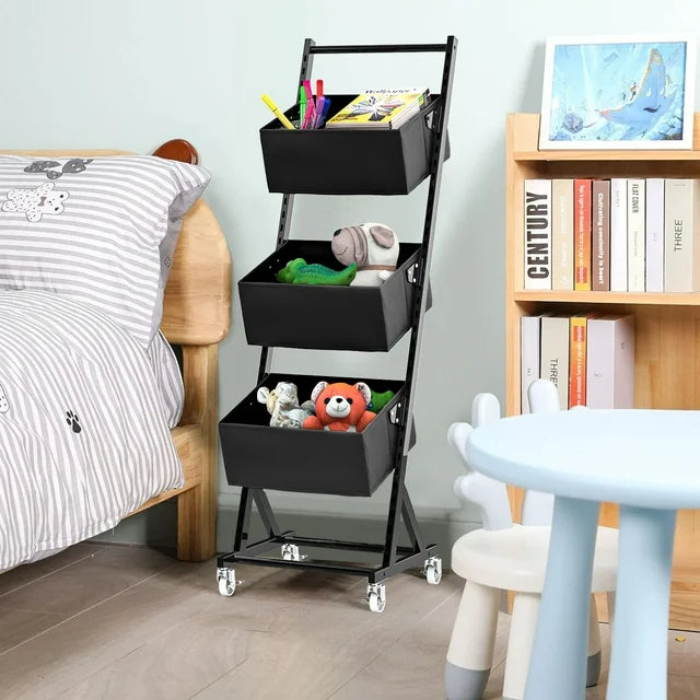 Techvida Laundry Sorters Laundry Hamper Metal Cart Adult Removable Storage Sorter Bags for Laundry Room Organization