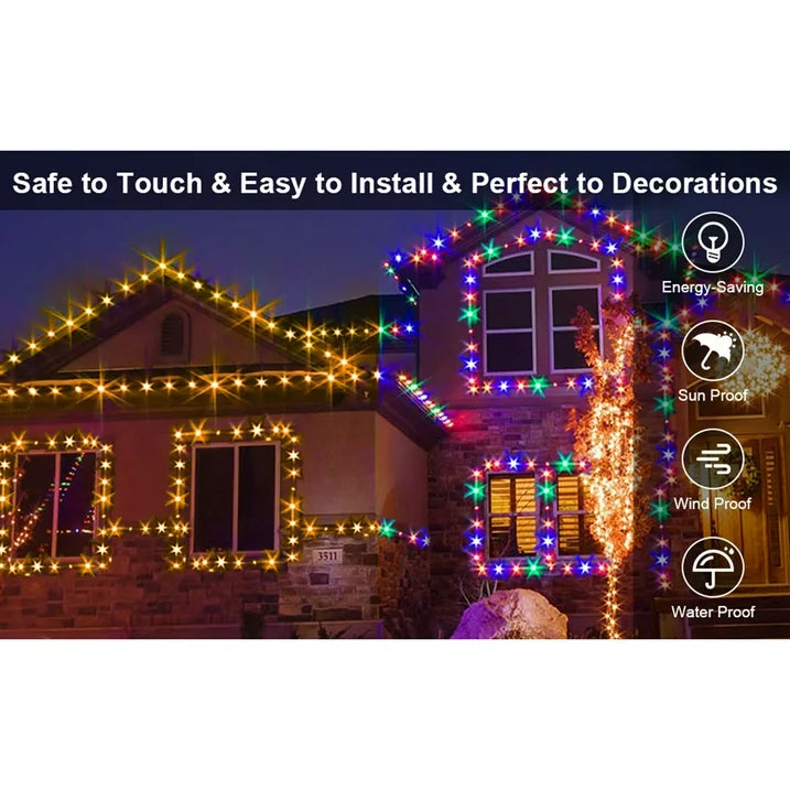 Cheelom Rope Party Decoration Lights Christmas Icicle Lights Outdoor Indoor 328 ft 1000 Led 8 Modes Timer Memory Function IP 67 Waterproof Clearance Sales