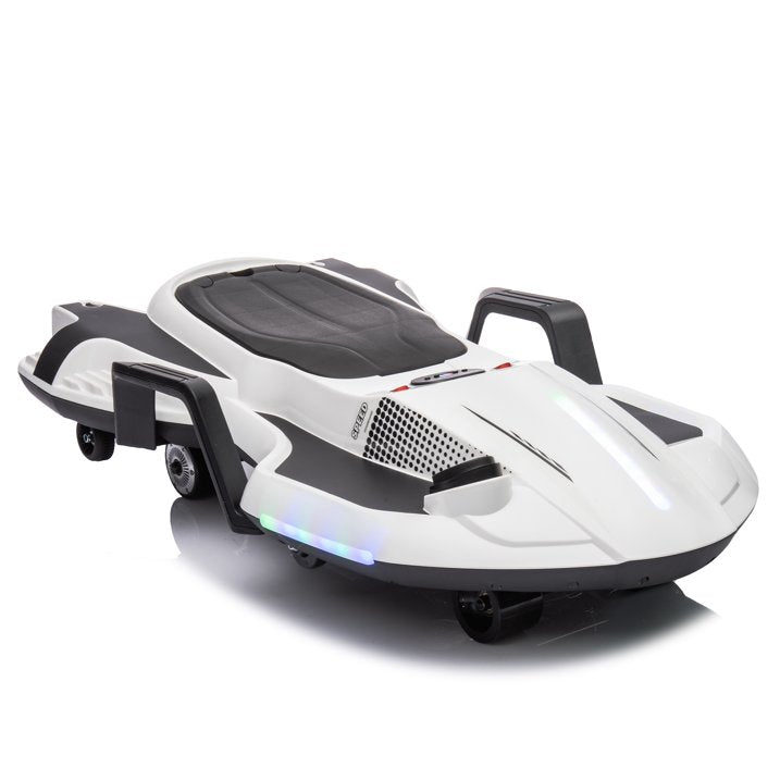 HNH 24V Ride on Toy for Big Kids, Ride on Drift Car with Helmet, Knee Pads,Elbow Pads,Tail light, Spray，6.9 Mph