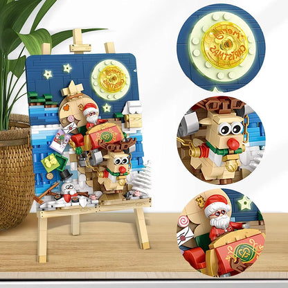 ZOGYMOZ Building Toys Set, 646 Pcs Mini Building Blocks for Adults and Teens, 3D DIY Model Toy (Sleigh Car)