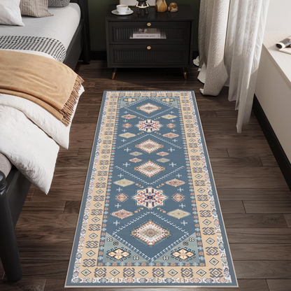 TECHVIDA Kitchen Rugs 3 Piece Set,Kitchen Mats for Floor Non-Slip Machine Washable, Boho Farmhouse Hallway Doormat for Holiday