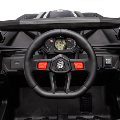 WUBEN 12V Ride on UTV Car with Remote Control, 4 Wheeler Electric Car for Kids, Kids UTV Ride on Car Battery Powered Electric Vehicles with High Low Speed Switch