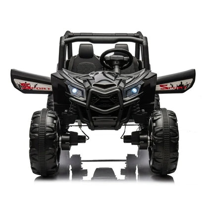 WUBEN 24V 2 Seater Ride on Car for Kids with Remote Control, Battery Powered Ride On UTV Buggy Quad, Ride on Truck for Child with Spring Suspension