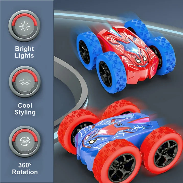 HNH Spider RC Stunt Cars for Kids, 360°Rotating 4WD Remote Control Car, Spider Toys for 3-10 Year Old Boy Girl Birthday Gift