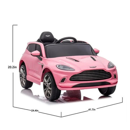 HNH 12V Kids Ride On Car, Aston Martin Electric Kids Ride on Toys for Boys Girls, Battery Powered Kids Electric Cars with Remote Control, Bluetooth