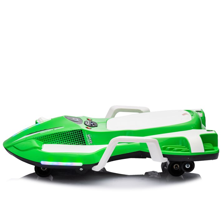 HNH 24V Ride on Toy for Big Kids, Ride on Drift Car with Helmet, Knee Pads,Elbow Pads,Tail light, Spray，6.9 Mph