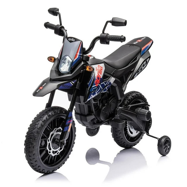 WERSEON Kids Motorcycle 12V, Licensed Aprilia Electric Ride on Motorbike for Toddlers Ages 3-6, Blue