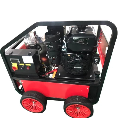 ELTPOWER Commercial Hot Water Gas-Oil Fired Pressure Washer 3.5 GPM 4000 PSI Kohler engine Direct Drive Electric Start
