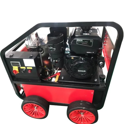 ELTPOWER Commercial Hot Water Gas-Oil Fired Pressure Washer 3.5 GPM 4000 PSI Kohler engine Direct Drive Electric Start