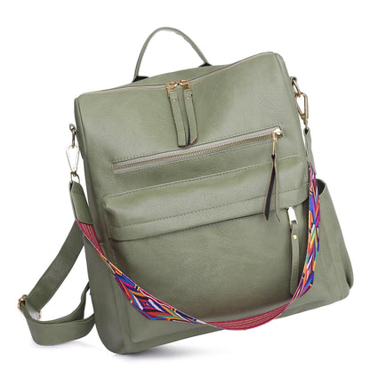 Fashion Backpack Purses for Women, College Backpacks Convertible Shoulder Satchel Handbags Travel Backpack, Multipurpose Zip Multiple Pockets Anti-Theft Waterproof Lightweight 12.6x 5.5x 13.4 inches