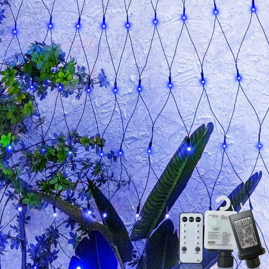 Cheelom Christmas Holiday Party Mesh Net Light 360 LED with 8 Modes Remote Connectable for Garden Bushes Indoor Outdoor Curtain Fairy Wall Party Wedding Xmas Decorations Clearance Sale