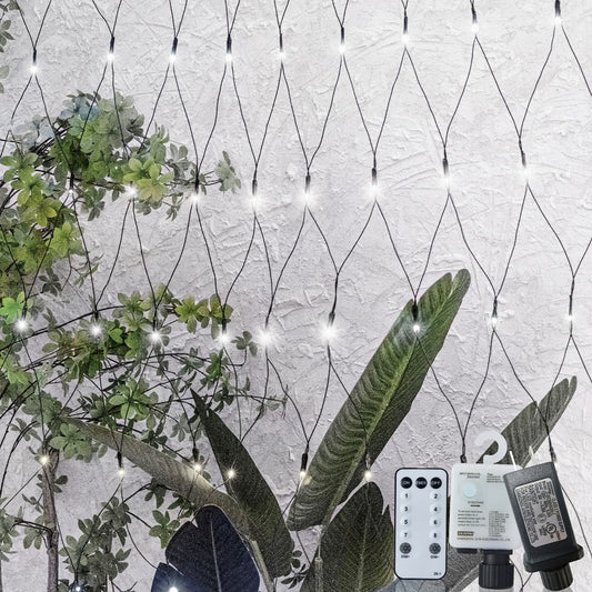Cheelom Christmas Holiday Party Mesh Net Light 360 LED with 8 Modes Remote Connectable for Garden Bushes Indoor Outdoor Curtain Fairy Wall Party Wedding Xmas Decorations Clearance Sale