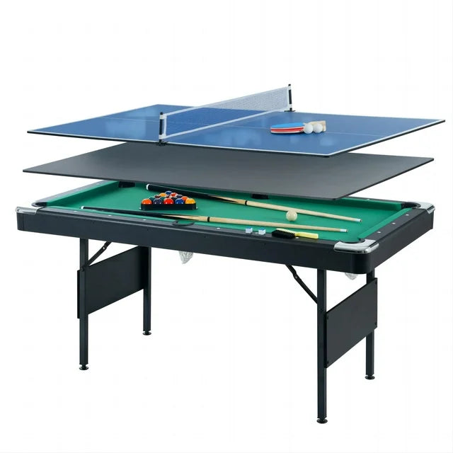 Cheelom Muitfunctional Game Table Pool Table Billiard Table 3 In1 Billiard Table Table Tennis Dining Table Indoor Game Talbe Table Games Family Movemen